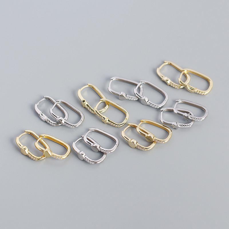 Girl Heart CZ Star Crescent Moon 925 Sterling Silver Hoop Earrings