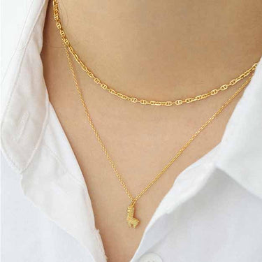 צ׳וקר חוליות אליפטיות כסף 925 – ציפוי זהב צהוב 18K או רודיום