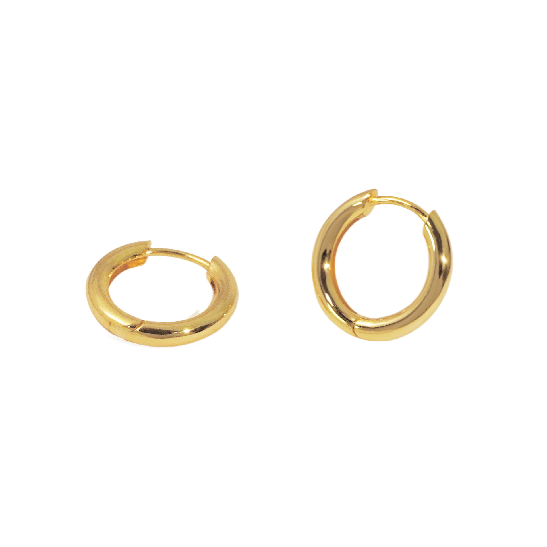 Silverbene Fashion Jewelry Bulk Wholesale Popular Minimalist 925 Sterling Silver Plain Hoop Earrings